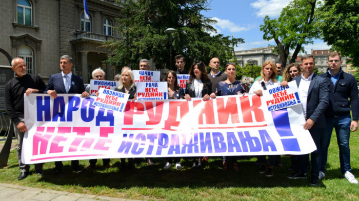 Protest dela opozicije zbog projekta Rio Tinto; Mihajlović: Prestanite da lažete