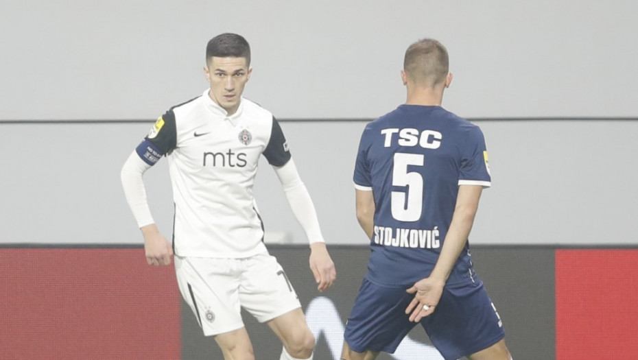 Urošević fantastičnim slobodnim udarcem doneo pobedu Partizanu protiv TSC-a