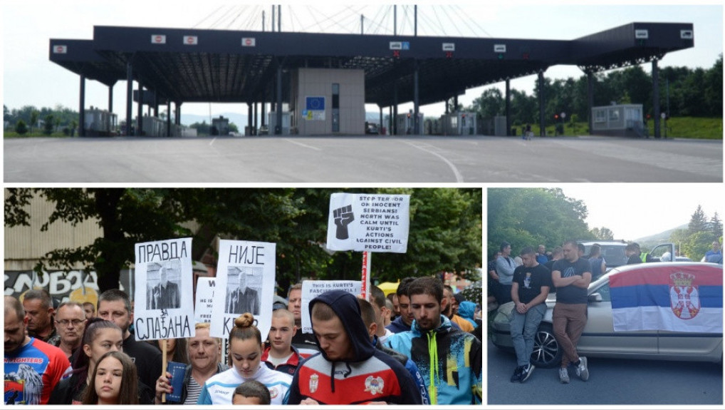 KRIZA NA KiM Novi protest Srba zbog hapšenja na severu, prelazi i dalje zatvoreni za robu iz centralne Srbije