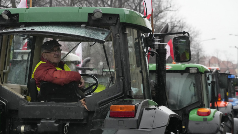 Poljski farmeri blokirali prelaz s Nemačkom u znak protesta
