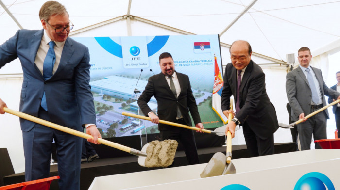Polaganje kamena temeljca za fabriku JFE Shoj Srbija: "Kompanja će dovesti nove japanske investitore"