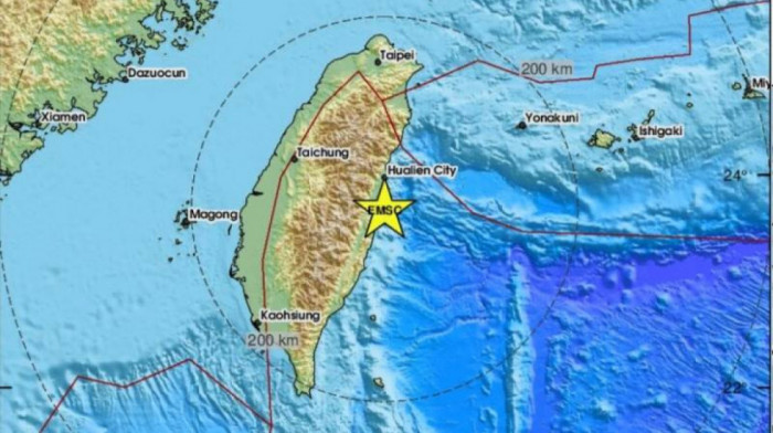 Zemljotres magnitude 5,1 pogodio Tajvan