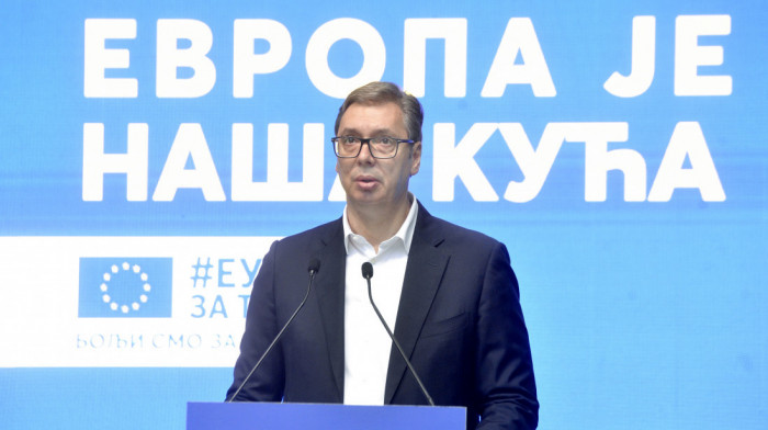 Vučić na prijemu povodom proslave Dana Evrope: Evropski put je strateška odluka Srbije