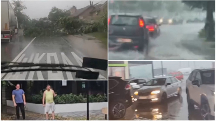 Drvo palo i blokiralo saobraćaj u Ljigu: Obilne padavine u Koubarskom okrugu, provala oblaka na auto-putu "Miloš Veliki"