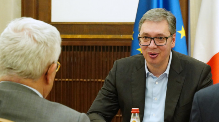 Vučić se sastao sa Tremontijem: Ponosni smo što se bilateralni odnosi Srbije i Italije kontinuirano unapređuju