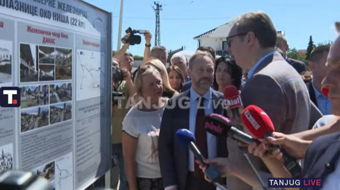 Vučić prisustvuje početku gradnje železničke obilaznice oko Niša