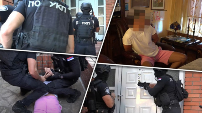 Snimak hapšenja u Nišu: Kriminalna banda osumnjičena za pranje novca, kupovali nekretnine u Srbiji i Grčkoj