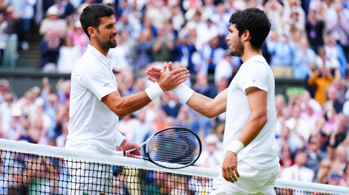 Četvrtfinale AO: Novak Đoković imao pa ispustio brejk prednosti u prvom setu protiv Karlosa Alkaraza