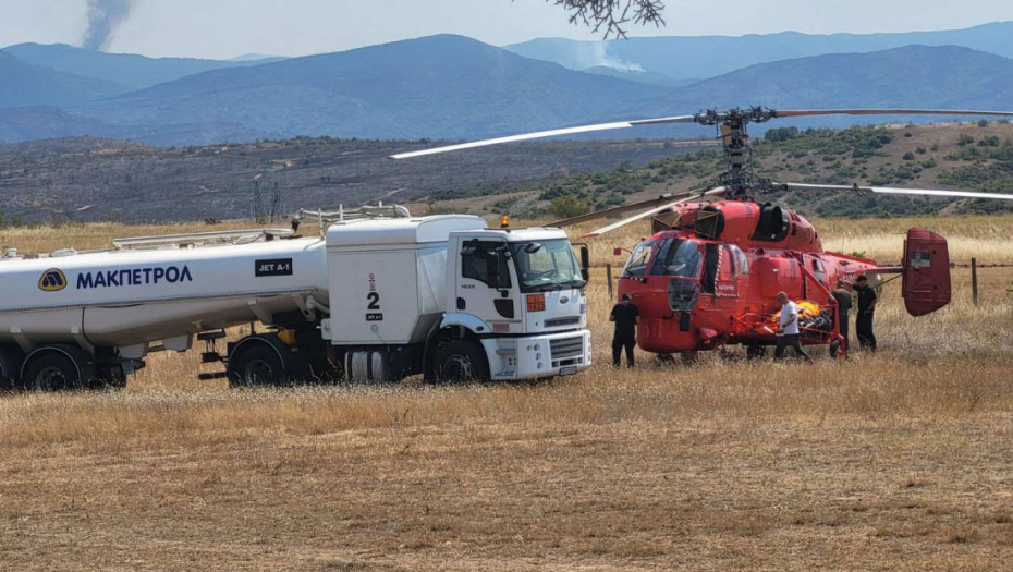 Srpski "Kamov" gasi požare u Severnoj Makedoniji: Za deset sati izbacili 70 tona vode, problem visoke temperature