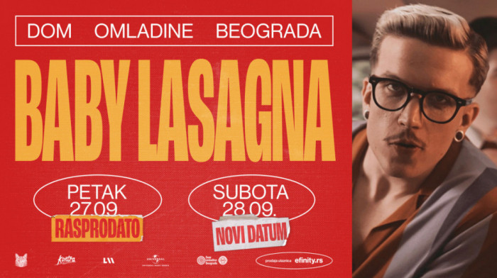 Baby Lasagna rasprodao prvi i zakazao drugi koncert u Beogradu