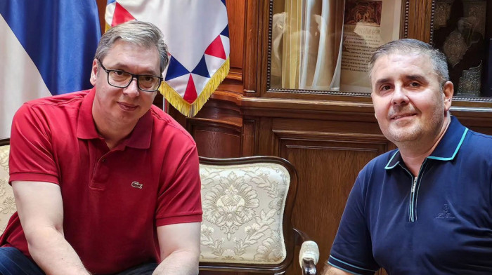 Vučić sa advokatom Nemanjom Berićem: "Hrvatske vlasti ga uhapsile samo zato što je Srbin"