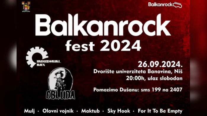 Niški rokeri za Dušana: Balkanrock fest i ove godine ima humanitarni karakter