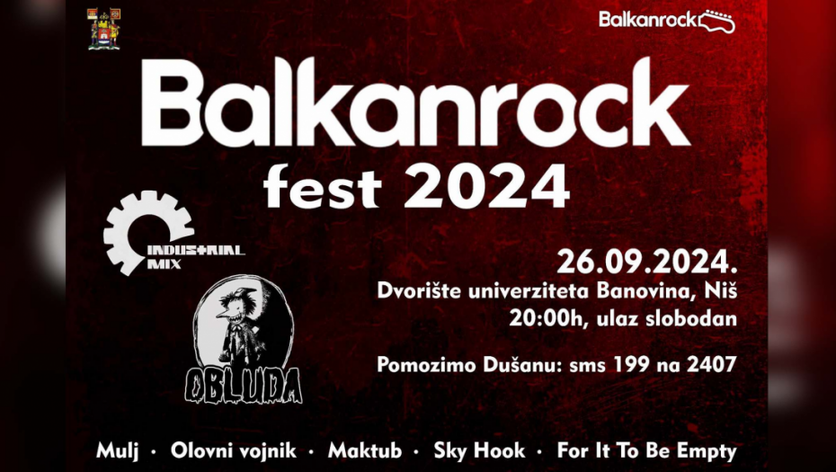 Niški rokeri za Dušana: Balkanrock fest i ove godine ima humanitarni karakter