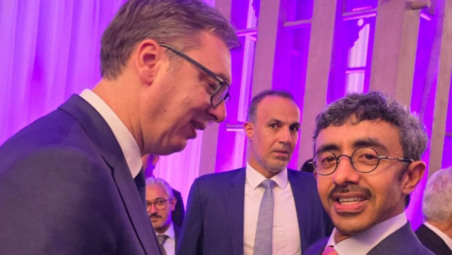 Vučić na prijemu šefa diplomatije UAE bin Zajeda u Njujorku