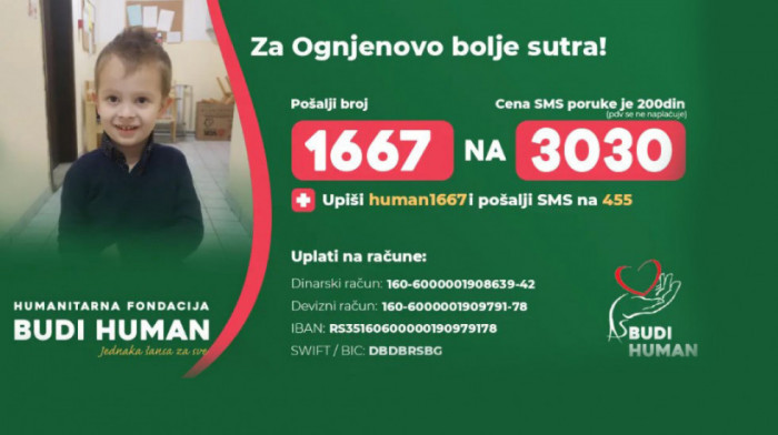 Mali Ognjen ima autizam i potrebna mu je pomoć za lečenje u inostranstvu