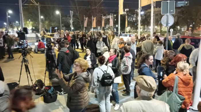 Protest protiv uklanjanja starog Savskog mosta