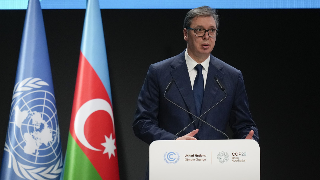 Vučić na COP29: Preduslovi za borbu protiv klimatskih promena su mir, mir, mir i više finansijskih instrumenatara