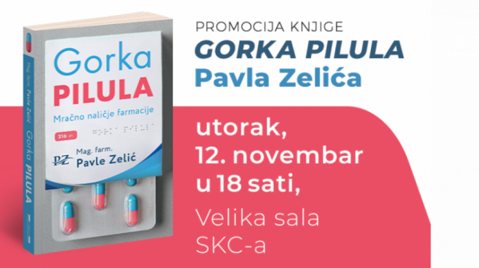 "Gorka pilula": Knjiga Pavla Zelića koja razotkriva tajne farmaceutske industrije