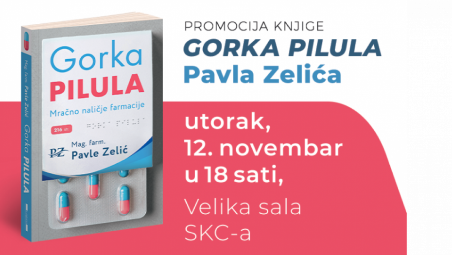 "Gorka pilula": Knjiga Pavla Zelića koja razotkriva tajne farmaceutske industrije