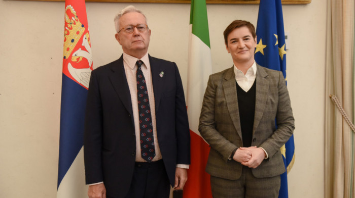 Brnabić počela posetu Italiji sastankom sa Đulijom Tremontijem