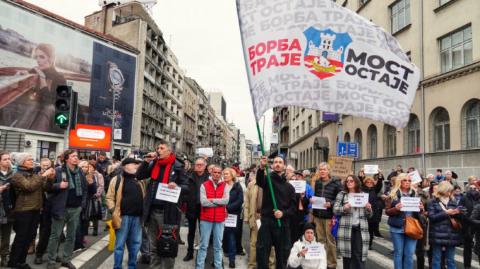 Protest zbog najave rušenja Starog savskog mosta: Završena blokada Brankovog mosta