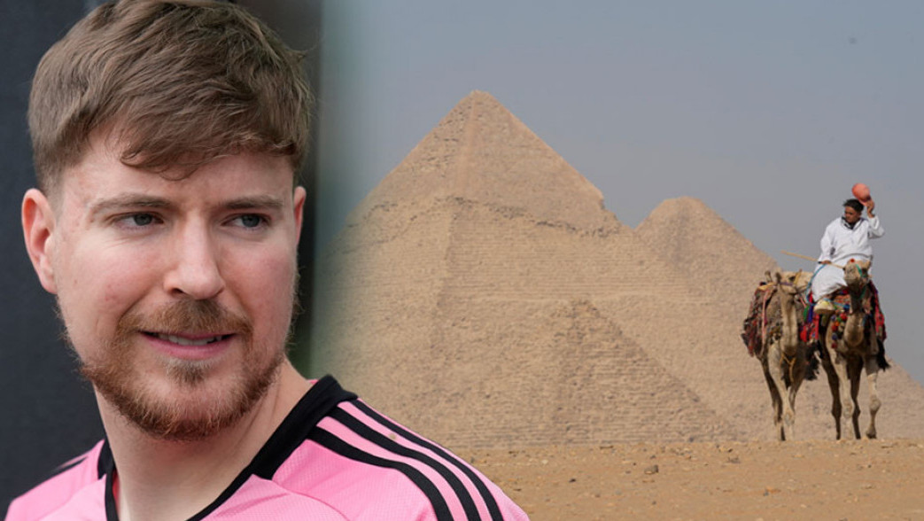 MrBeast sklopio dogovor sa egipatskom vladom: Najpopularniji Jutjuber na svetu iznajmio egipatske piramide na 100 sati