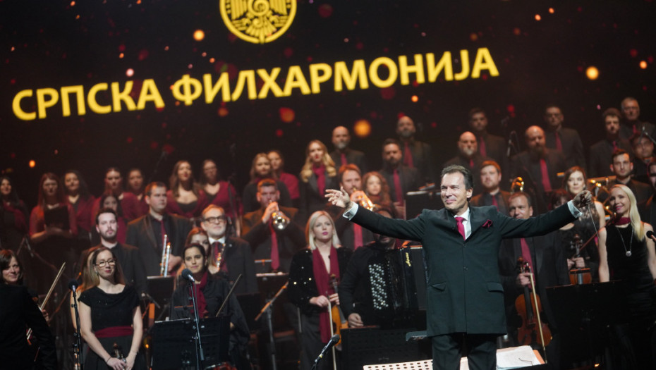 Novogodišnji koncert Srpske filharmonije održan u beogradskom Sava centru