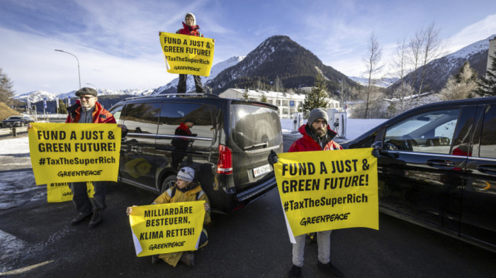 Aktivisti Grinpisa organizovali klimatski protest u Davosu