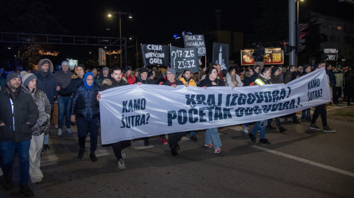 U Podgorici održan četvrti protest zbog tragedije na Cetinju: Ne ostavke, tražimo smene odgovornih