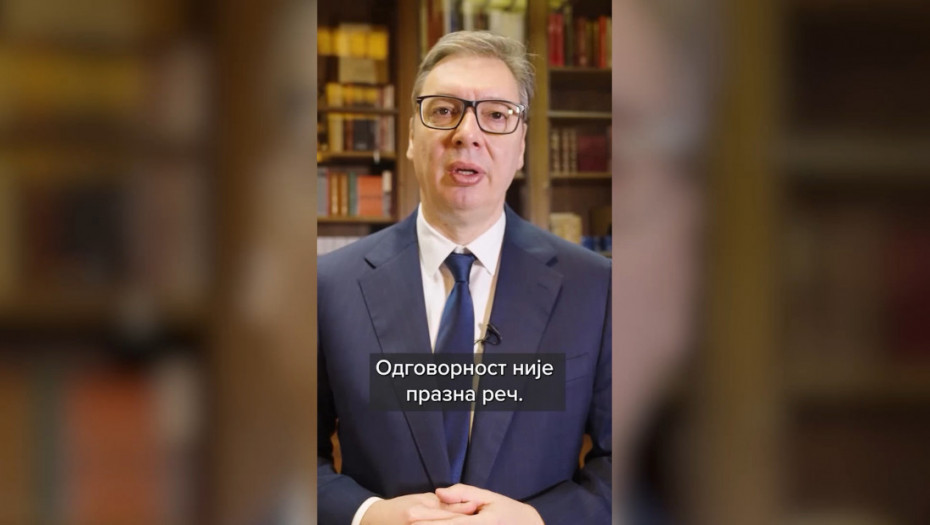 Vučić: Odgovornost nije prazna reč, nastavićemo da vodimo politiku u interesu građana