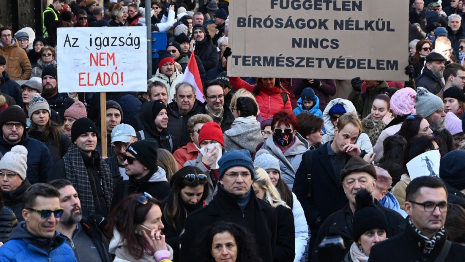 Protest sudija u Mađarskoj, traže nezavisnost pravosuđa, slobodu izražavanja i bolje plate