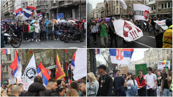 PROTEST STUDENATA U BLOKADI Studenti poručili da "protest više nije studentski"