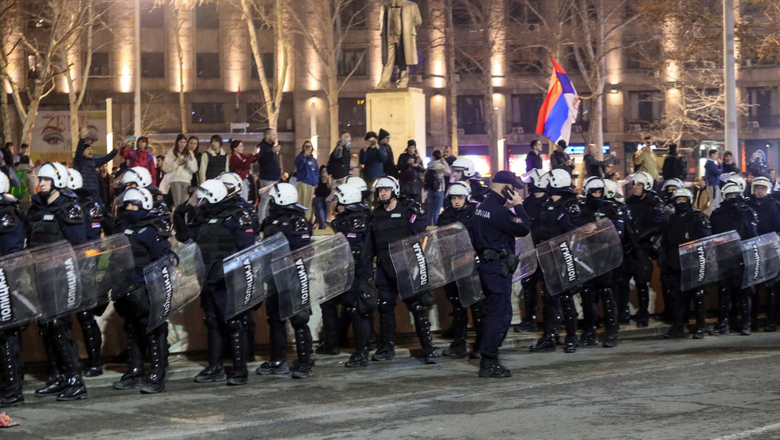 Vasiljević: Veći deo protesta protekao mirno, policija nije upotrebila zvučni top