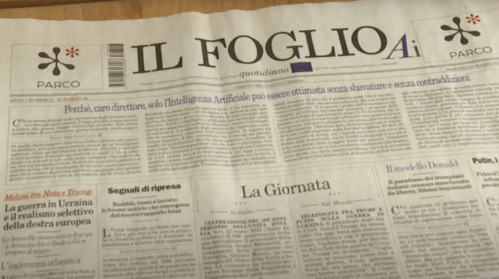 Italijanski list ''Il Foglio'' prvi u svetu objavio AI izdanje