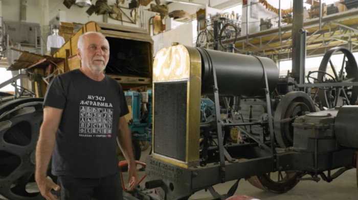 "Kustos" u Novom Mileševu: Zavirite u najveći muzej starih traktora u Srbiji (VIDEO)