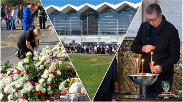 GODIŠNJICA PADA NADSTREŠNICE Studenti u blokadi i demonstranti ispred Železničke stanice u Novom Sadu